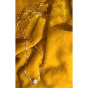 Ball Necklace 925 Sterling Silver Stardust Snake Chain Necklace